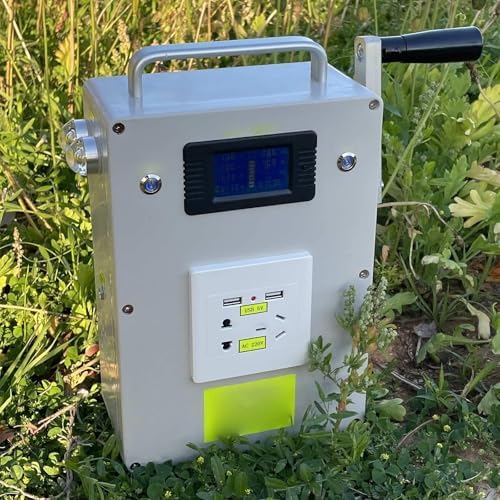 Portable Emergency Hand Crank Generator 30W/150W/500W - Outdoor Power Supply with LED Light, Ideal for Home and Camping, Reliable Backup Energy Solution