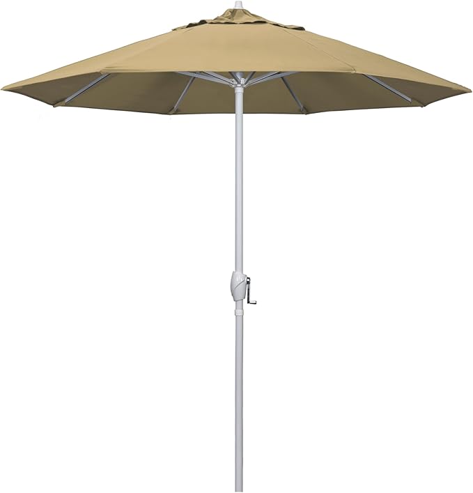 California Umbrella 7.5' Rd Aluminum Patio Umbrella, Crank Lift