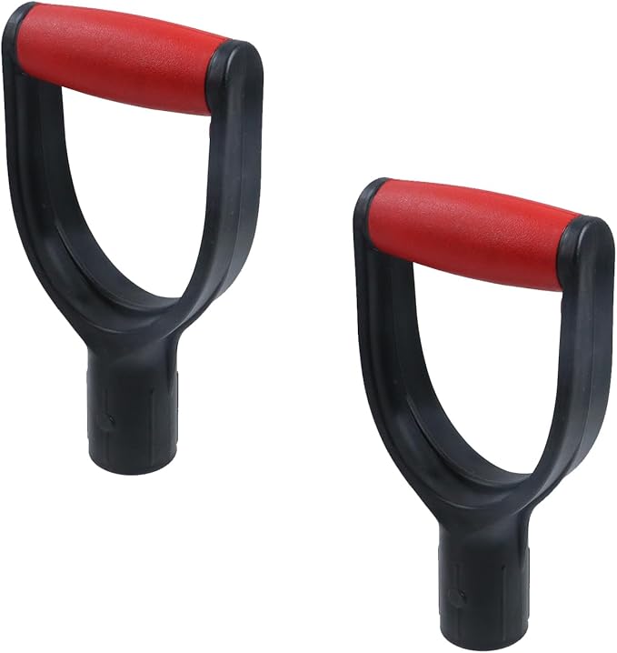 Coshar Replacement Shovel Handle Black Garden Spade Hand Shovel Plastic d Handle Shovels Replacement for Digging Gardening Tool Garden Shovel,Black 32mm Inner Diameter