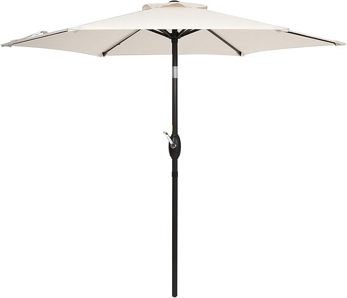 7.5ft Outdoor Umbrella Patio Umbrella,2-Year-Non-Fading,Table Market Patio Umbrella with Push Button Tilt and Crank,for Pool, Deck, Garden,Backyard