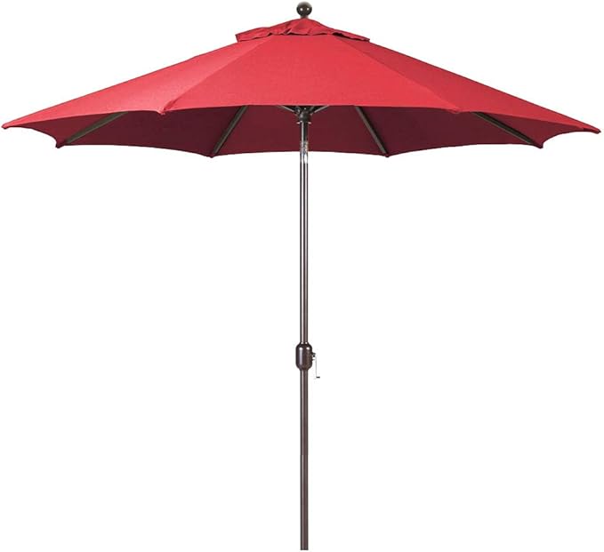 Galtech Large Patio Umbrella 11 FT Outdoor Tilt, Octagon Sunbrella Fabric, 8 Rib Crank System, Stand Alone for Pool Deck Backyard