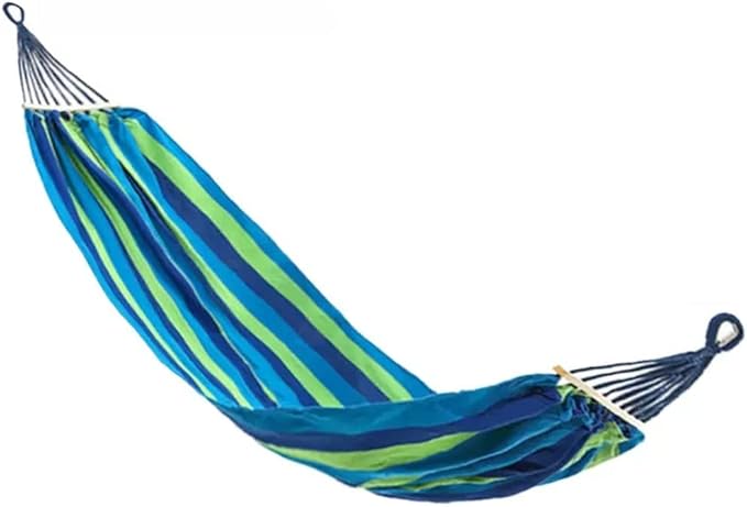 Outdoor Hammock Anti-Rollover Travel Camping Portable Hammock Hanging Chair Outdoor Portable Camping Travel Equipment (Color : Green, Size : 190 * 80cm)
