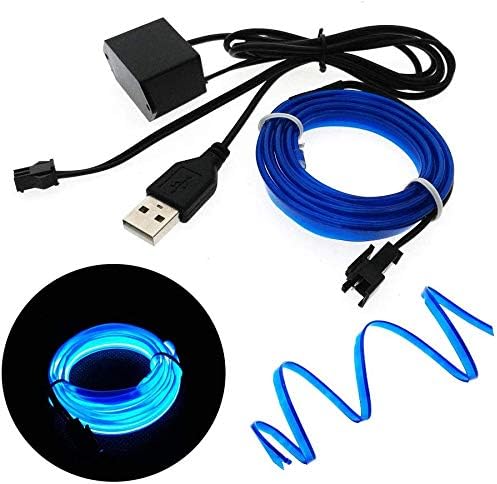 ABALDI DC 5V Portable USB El Wire Neon Strip Light Driver EL Tape Controller EL Panel Driver Unit Inverter(DC-5V)