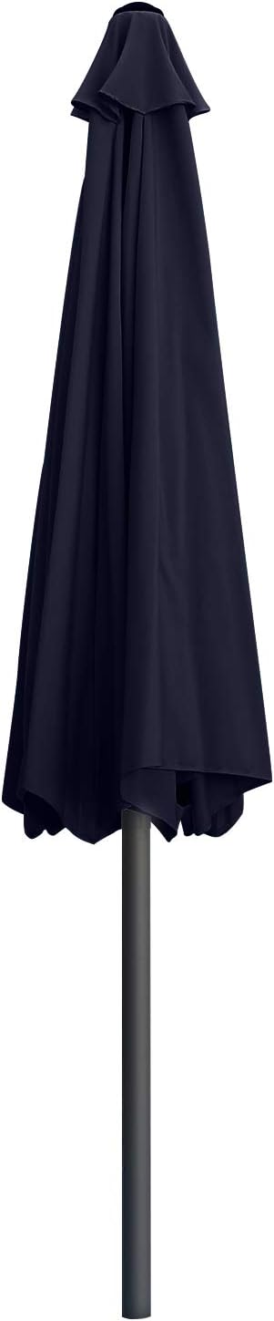 ABCCANOPY 7.5FT Outdoor Patio Umbrella, UV Protection Table Umbrella w/Crank for Easy Set Up, Suitable for Garden, Lawn, Deck & Backyard (Navy Blue)