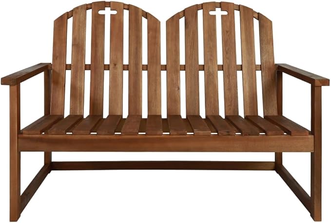 4 Piece Patio Lounge Set, Porch Furniture Set Outdoor Sofa Set Sectional Sofa Patio Conversation Set for Piazza Exhibition Garden Negotiation Area Solid Acacia Wood