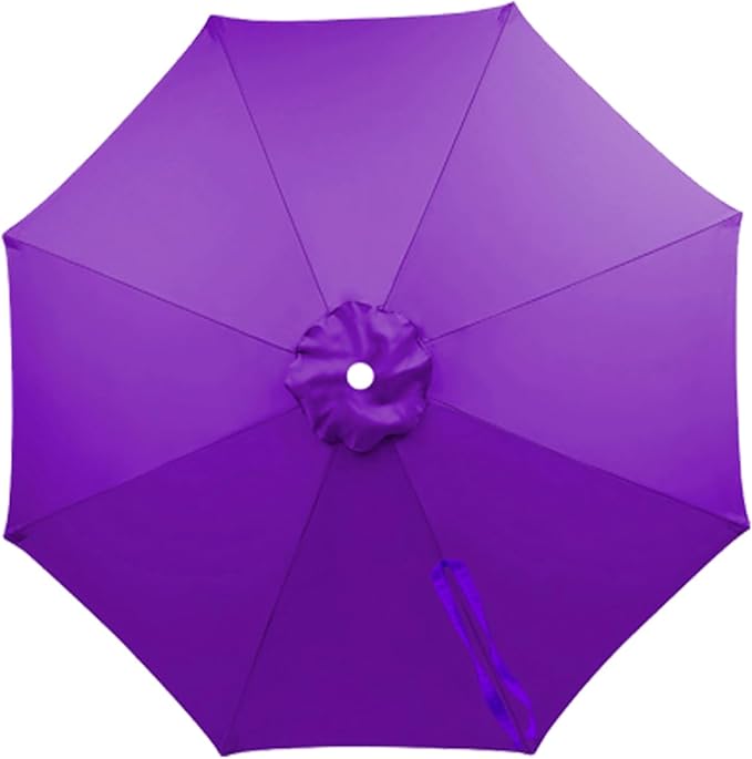 10FT 9FT 8FT Patio Umbrella Replacement Canopy, For 6/8 Ribs Market and Table Umbrella Top, UV Protection,Canopy Only