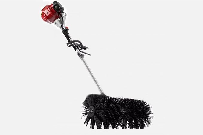 GX35 Gas 4 Strokes Brush Broom,Grass Sweeping Brush Cleaner Bristle Brush Attachment Broom Sweeper Grass Gas Power Brush Lawn Yard