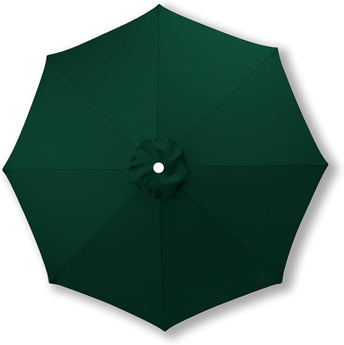 10ft/9ft/7.5ft Patio Umbrella Replacement Canopy for 6/8 Ribs, Outdoor Market Patio Table Umbrella Top Canopy Cover for Backyard Garden Courtyard Swimming Pool