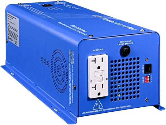 AIMS 1000 Watt 12V Low Frequency Pure Sine Inverter 3000W Surge ETL