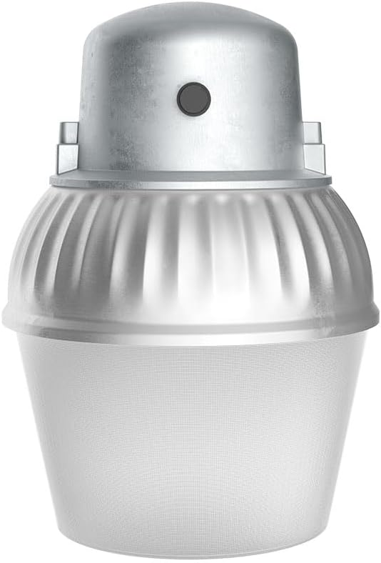 Lithonia Lighting LED Outdoor Flood Light Fixture, Exterior Dusk to Dawn Security Light with Photocell Sensor, Pole or Wall Mount, 3500 Lumens, 5000K Daylight, Gray (OALS10)