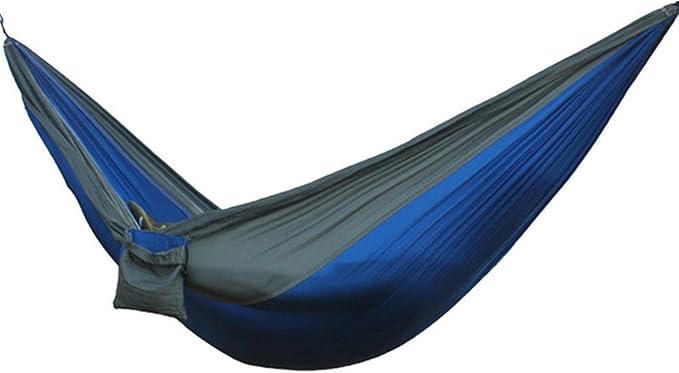 NOBRIM Parachute Portable Hammock Lightweight Camping Hammock Double Nylon Hammock with 2 Tree Straps Swing for Backpacking Outdoor