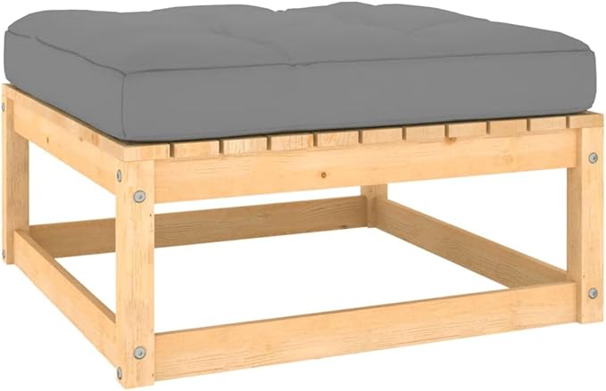 2 Piece Patio Lounge Set with Cushions Solid Wood Pine, Outdoor Patio Sectional, Outdoor Sofa Set, Furniture Conversation Sets, Outdoor Porch Furniture for Balcony, Yard