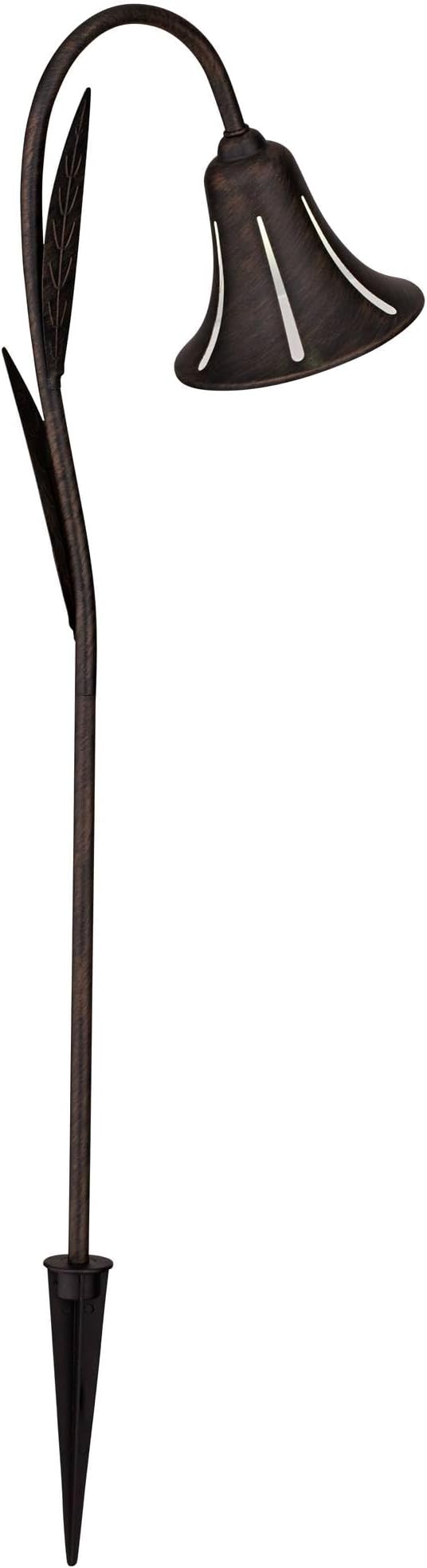 John Timberland Tulip 27" High Country Traditional Outdoor Landscape Path Lights Porch House Exterior Outside Set of 2 LED Bulb Weatherproof Black Dark Rust Finish Metal Front Door Patio Garage