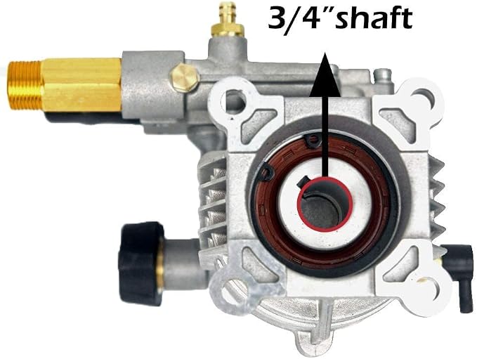 2400-2800PSI Pressure Washer Replacement Pump, 3/4" Shaft Horizontal Pressure Pump Replacement Power Washer Pumps for Power Washer, Compatible with Simpson,Dewalt,Westinghouse,Ryobi More Gas Washer