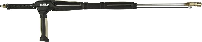 HYDE 28450 Pivot Nozzle Wand, 4000 PSI, Stainless Steel, Pressure Washer Gun, Pressure Washer Wand, Pressure Washer Accessories, Spray Clean Surfaces.