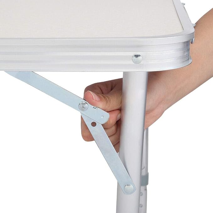 4 FT Aluminum Folding Table Portable Indoor Outdoor Picnic Party Dining Camp Tables Utility BBQ