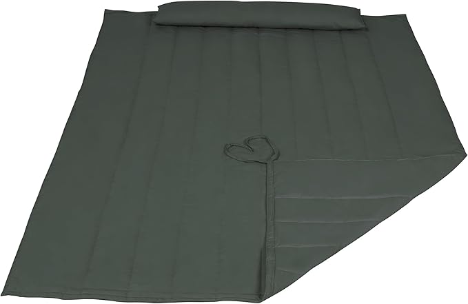SUNCREAT Outdoor Double Hammock Pad, Soft Comfortable Polyester Pad, Olive Green