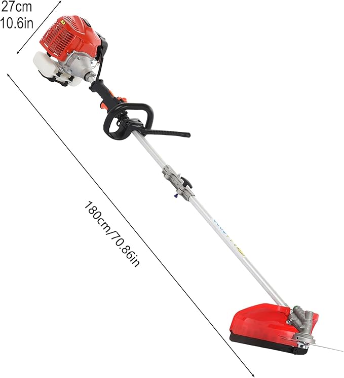 5 in 1 Strong Powerful Full Functioning Gas Weed Eater,Weed Wacker, Hedge Trimmer, 52cc Petrol Trimmer Chainsaw Brush Cutter for Yard Garden