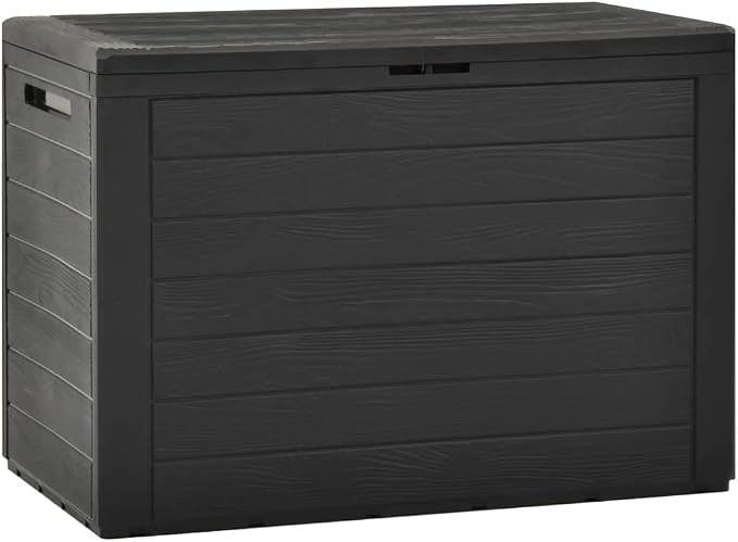 outside storage,outdoor,outdoor storage,delivery box,Patio Storage Box Anthracite 38.7"x17.3"x21.7"Designed for Courtyard Travel