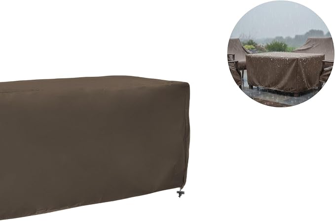 Outdoor Deck Box Cover for Patio Storage Box Protection with Secure Fit, 123x62x55 cm and 158x76x69 cm Options