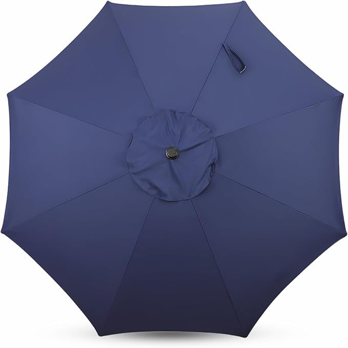 Sfmora 9ft Patio Umbrella Replacement Canopy for 8 Ribs, Outdoor Umbrella Canopy ONLY, Market Umbrella Top, Water-Resistant & UV-Protective