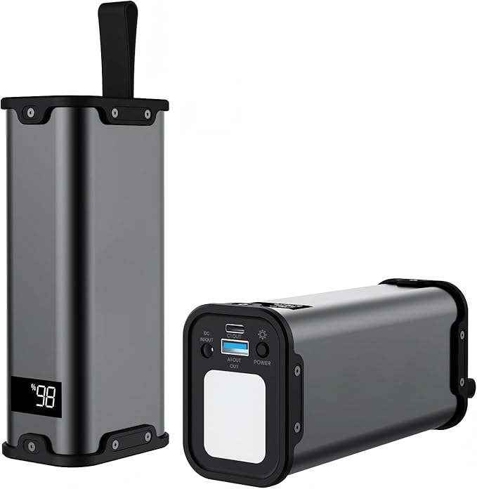 Portable Power Station with AC Outlet 99Wh 27000mAh Laptop Charger, Battery Pack 110V 70W Portable Power Station for Travel, Camping, Office, Blackout Emergency