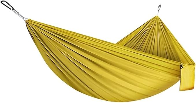Camping Hammock Bed Double & Single Hammock Portable Nylon Parachute Hammocks Swing for Indoor Outdoor Garden Hiking Travel Backpacking Hammock Swing (Color : I)