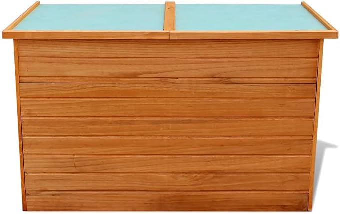 【Fast Shipping】 Outdoor Deck Box Storage, Pool Toys, Gardening Tools, Furniture Patio Storage Box 49.6"x28.3"x28.3" Wood