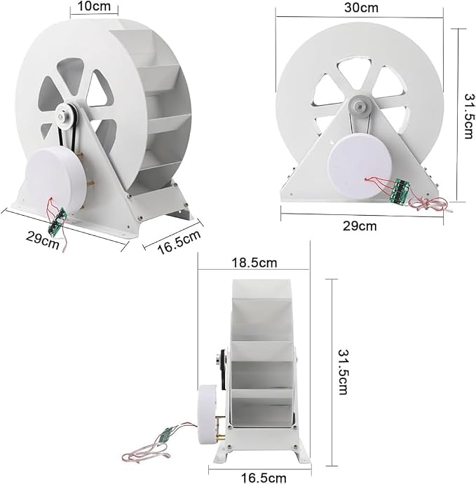 Water Wheel Hydropower Generator - Low-Speed Turbine for Household Outdoor Lighting Power Equipment (50W)