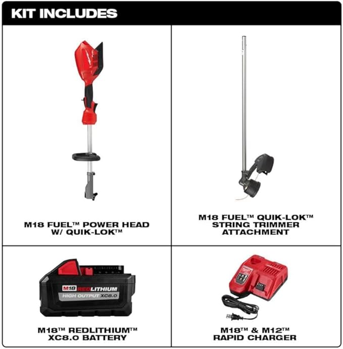 for Milwaukee.v M18 Fuel String Trimmer Kit with Quik-LOK + TPT Premium cart
