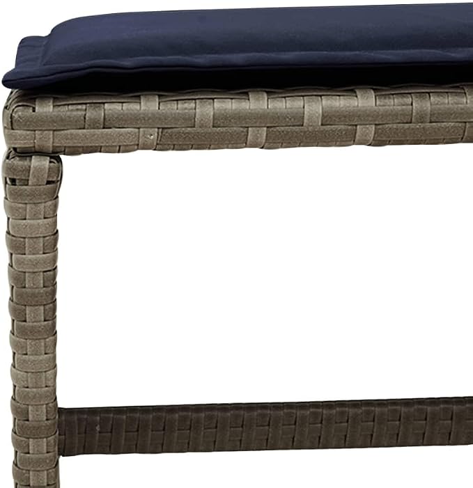 15 Piece Garden Dining Set, Patio Rattan Furniture with Cushions, Space Saving Cube Table and Chairs for Backyard Deck