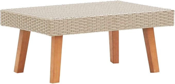3 Piece Patio Lounge Set with Cushions Poly Rattan Beige, Outdoor Dining Chairs, Outdoor Lounge Chairs, Outdoor Sofa Set, Furniture Conversation Set for Balcony, Yard