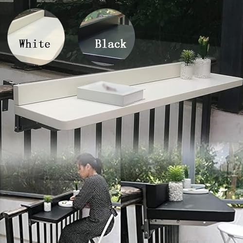 Wall Mounted Folding Side Table Compact Outdoor Patio Table for Gardens and Balconies Versatile SpaceSaving Design for JNHWll Spaces Ideal for Dining and Relaxing