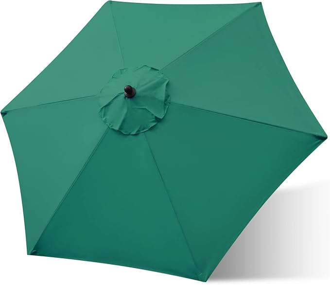 Sunnyglade 7.5ft Patio Umbrella Replacement Canopy Market Umbrella Top Outdoor Umbrella Canopy with 6 Ribs