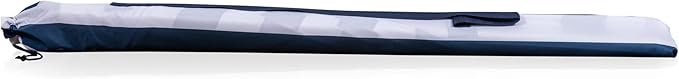 PICNIC TIME 5.5 Ft Portable Beach Umbrella, Lightweight UV Protection Sunshade with Tilt Pole & Carry Bag, Outdoor Canopy Umbrella for Beach, Sand, Pool, Patio, Camping, Travel, or Backyard Shade, (Blue & White Stripe)