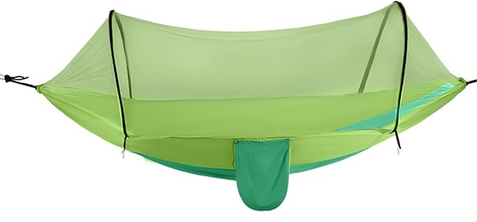 Portable Hammock, Mosquito Net for Hammockbuilt Net High Load Bearing, Perfect for Backpacking Hiking(Green,260 * 140cm)