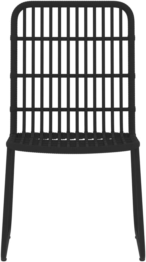 Backyard Furniture Patio Conversation Sets Outdoor Seating 3 Piece Patio Dining Set Black Suitable for Swimming Pool, Courtyard, Garden