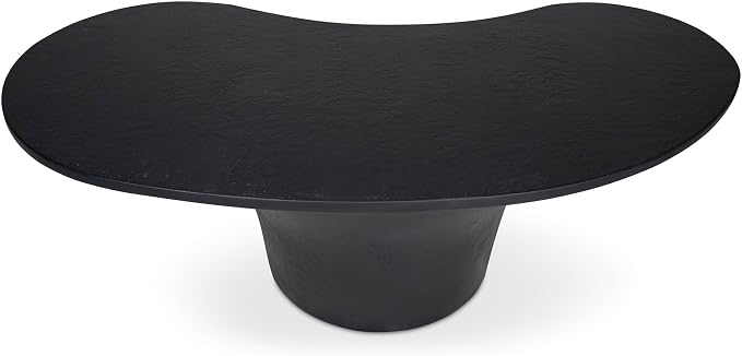 Moe's Home Collection YUMI Stone Coffee Table Black Color