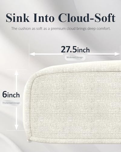 LayinSun 6-Piece Wicker Rattan Patio Furniture Set, Deep Seating Outdoor Modular Sectional Sofa Conversation Set with Thick Cushions for Lawn, Garden