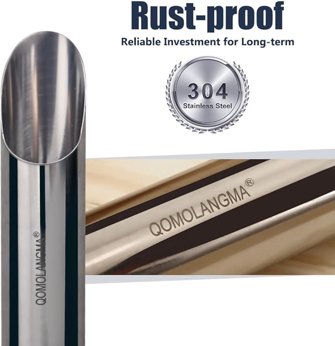Small Stainless Bonsai Soil Scoop - Garden Handle Scooper for Transplanting, Potting, Digging & Plant Care, Gardening Trowel Tool for Long-Term, Plant Lover Gifts for Women Gardener/ 2 Pcs