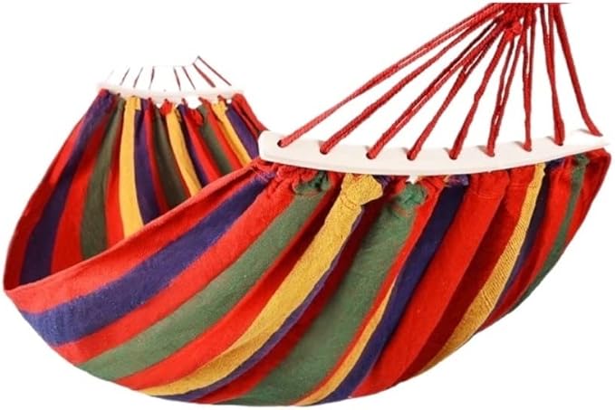 Camping Hammock Bed Hammocks Swing Chair Hammock Outdoor Garden Adult Thick Canvas Anti-Roll for Camping Hammock Swing (Color : B, Size : 200x150cm)