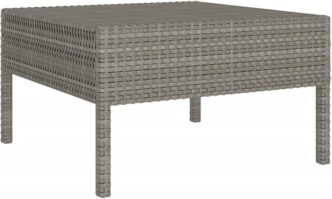 Patio Lounge Set with Cushions,Patio Furniture Sets,Patio Conversation Sets,Outdoor Furniture Sets,for Garden,Backyard,Outdoor,8 Piece Poly Rattan Gray