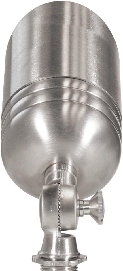 VOLT 20-Pack 12V Fat Boy Stainless Steel Spotlight & 5W 2700K MR16 LED Bulb | 400 Lumens of Warm White Light, Low Voltage, Ideal for Uplighting of Yard, Lawn, Garden, Patio, Trees & House