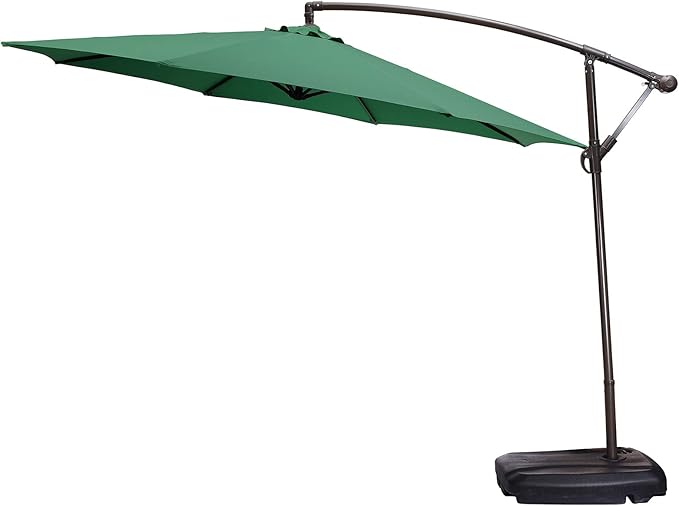 Flueyer 10Ft 8 Ribs Patio Umbrella Replacement Canopy Double-Layer Offset Cantilever Hanging Patio Umbrella Market Umbrella for Outdoor Umbrella(CANOPY ONLY)