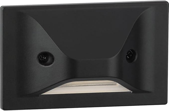 Progress Lighting P660005-031-30 4.5-Watt 3000K Integrated LED Wall or Step Light Black
