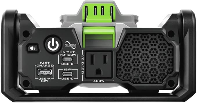 EGO POWER+ Portable Inverter, 400W, Power Inverter Generator, Quiet. Battery and Charger Not Included - PAD5000 (Pack of 4)