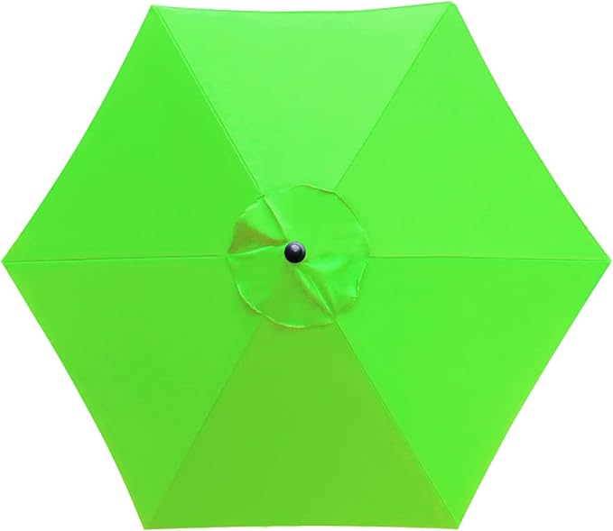 Sunnyglade 7.5ft Patio Umbrella Replacement Canopy Market Umbrella Top Outdoor Umbrella Canopy with 6 Ribs