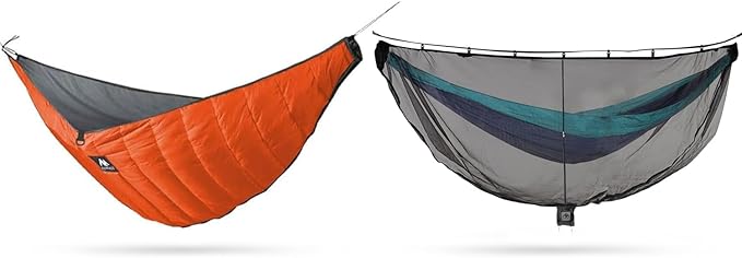 Hammock Bug Net + Underquilt, Mosquito Net & Full Length Under Quilt for Single Hammocks