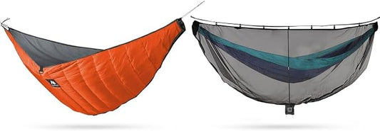 Hammock Bug Net + Underquilt, Mosquito Net & Full Length Under Quilt for Single Hammocks