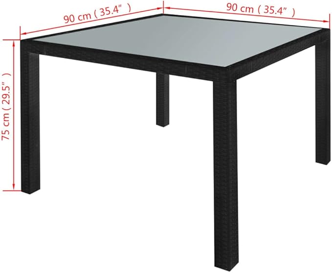 Patio Dining Set with Cushions,Patio Lounge Set,Outdoor Patio Furniture,Conversation Furniture,Patio Furniture Sets,for Terrace,Garden,Backyard,5 Piece Poly Rattan Black